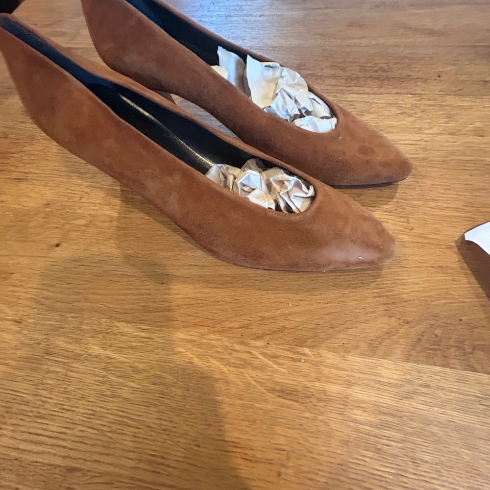 Unisa Tan Suede Women's Flats